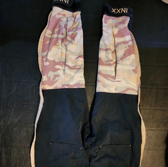 Rare INXX Master Series Particle Force BlackTrack Pants & oversized shirt